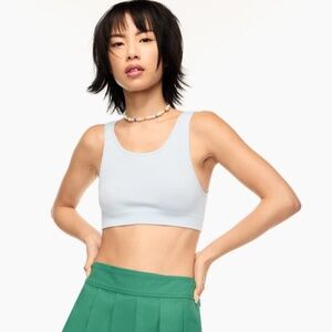 Aritzia Sinchseamless Bra Top Fluid Blue XS